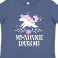 thumbnail image 4 of Inktastic Nonnie Loves Me Granddaughter Unicorn Girls Toddler T-Shirt, 4 of 5