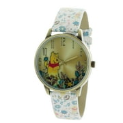 Cute Classic look Disney Winnie The Pooh Printed Band Watch Enjoy Picking flower  WP5037-AB