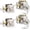 Brushed Nickel, variant on Keyed Entry Door Knobs Interior/Exterior 2 Pack, Classic Keyed Bedroom/Bathroom Door Knobs Entrance Lockset, Square Base Doorknobs with Brushed Nickel Finish