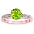 thumbnail image 3 of Star K � Round 7mm Genuine Peridot Channel Set Engagement Promise Ring, 3 of 9