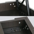 thumbnail image 5 of SuperDeal 38.6" Lift Top Coffee Table W/Extra Shift Rectangular MDF & Iron, Brown, 5 of 9