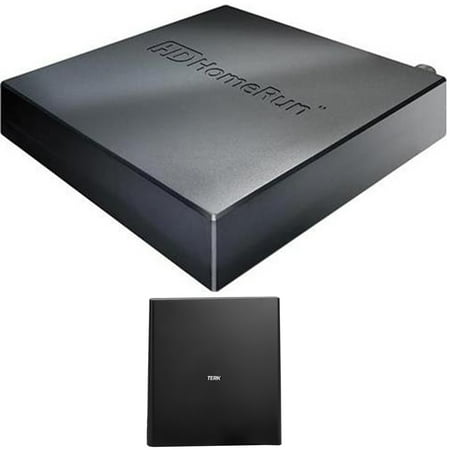 SiliconDust HDHomeRun CONNECT DUO 2 (HDHR5-2US) with Terk Indoor Flat 4K HDTV Multi-Directional Antenna
