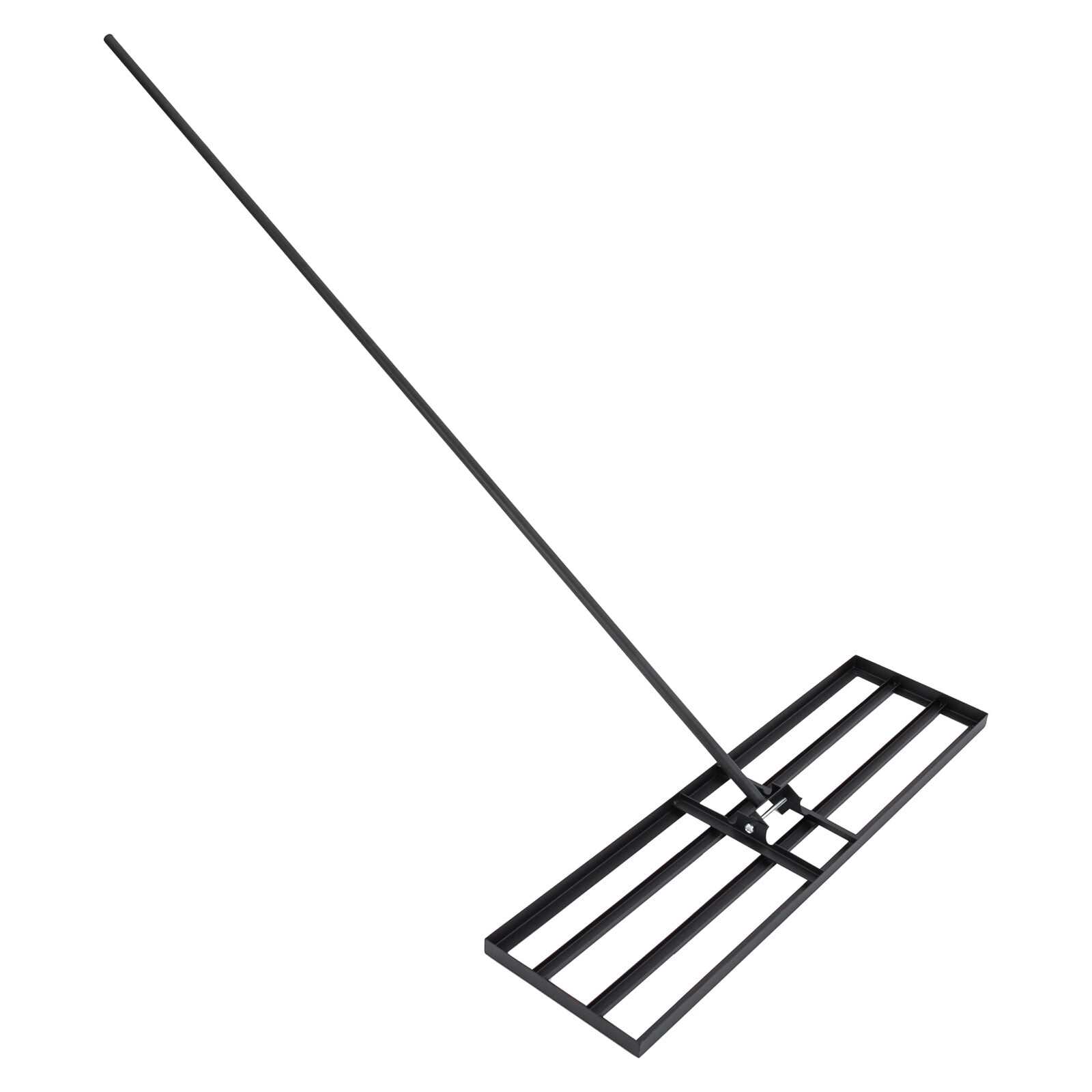 Grassland Leveling Rake, Lawn Leveling Rake 91x25cm Black Soil Leveling Tool, Adjustable Handle for Garden Yard Lawn Care & Soil Preparation