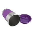 thumbnail image 4 of 500ml Stainless Steel Drinking Cup with Silicone Cover and Lid - Heat Insulation Bottle in Purple, 4 of 8