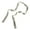 White, variant on Knit Skinny Scarf For Women Neckerchief Hangbag Handle Wrap for Women Handbag Wrap Handle Belt Choker