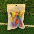 thumbnail image 4 of 10Pcs Plastic Golf Tees Multi Color 83mm Durable Rubber Cushion Top Golf Ball Holder Golf Accessories 10pcs, 4 of 6