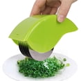 thumbnail image 2 of Parsley Chopper Roller, Parsley Chopper For Tabouleh, Parsley Choppe, With 6 Stainless Steel Blade Kitchen Vegetable Chop, Manual Chopper Vegetable Cutter (Color : Yellow, Size : 1size), 2 of 7