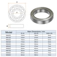 thumbnail image 2 of Uxcell 6805ZZ Ball Bearings 25mmx37mmx7mm Chrome Steel ABEC5 Double Shielded 2 Pack, 2 of 6