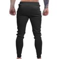 thumbnail image 4 of SDNall Mens Pants Men Color-Matching Pockets Zipper Pull Rope Fashion Casual Comfort Pants, 4 of 9