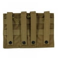 thumbnail image 3 of DEBGFS Kit d'Accessoires Triple Pochettes Tactiques Sac de Rangement Portable pour Camping Randonnée Chasse, Marron, 3 of 4