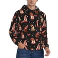 thumbnail image 2 of Sikiie Valentine Gnome Men's Hoodie, Essentials Hoodie, Sweatshirt, Pullover Hooded Sweatshirt for Men-Medium, 2 of 7