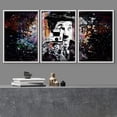 thumbnail image 2 of wall26 Framed Canvas Print Wall Art Set Spray Paint Style Charlie Chaplin Graffiti &amp; Street Art Comic Book Illustrations Modern Art Urban Portrait for Living Room, Bedroom, Office - 16"x24&q, 2 of 5