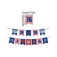 thumbnail image 3 of Americana Decor 250Th Anniversary Flag, Red Blue Star Pennant Banners, 4Th of July Outdoor Garden Party Decorations 1 Pc, 3 of 7