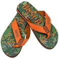 thumbnail image 3 of Busch 828372-size13-14 Hunter Orange Text Logo Tree Camo Mens Flip Flop Sandals, Extra Large - 13-14, 3 of 4