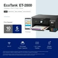 thumbnail image 6 of Epson EcoTank ET-2800 Wireless Color All-in-One Cartridge-Free Supertank Printer with Scan and Copy ? The Ideal Basic Home Printer - Black, 6 of 8