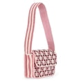 thumbnail image 5 of Scoop Women's Beaded Flap Shoulder Bag, Pink Print, 5 of 7