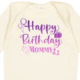 thumbnail image 4 of Inktastic Purple Happy Birthday Mommy Boys or Girls Long Sleeve Baby Bodysuit, 4 of 5