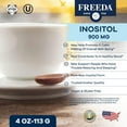 thumbnail image 2 of Inositol Powder for Hormonal Balance & Mood Support – Freeda Myo-Inositol Supplement – Pure Vitamin B8 for Women & Men – Kosher, Vegan, Non-GMO – 900 mg per Serving – 4 oz, 2 of 8