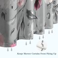thumbnail image 6 of Pioneer Flower Floral Print Pattern Shower Curtain 36"x72" ,Bathroom Decorative Shower Curtains Set with 12 Hooks,Modern Waterproof Washable Shower Curtain, 6 of 6