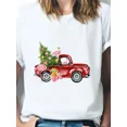thumbnail image 2 of Ropa con estampado de Feliz Navidad de Año Nuevo para mujer, camisetas de estilo informal con estampado de ciervo de Navidad lindo, moda, 2 of 5