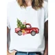 thumbnail image 2 of Ropa con estampado de Feliz Navidad de Año Nuevo para mujer, camisetas de estilo informal con estampado de ciervo de Navidad lindo, moda, 2 of 5