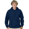 thumbnail image 1 of Hanes Mens ComfortBlend EcoSmart Pullover Hoodie Sweatshirt, 3XL, Navy, 1 of 2