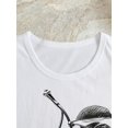 thumbnail image 3 of Crew Neck T-Shirt - Women's Summer Casual Apple Applique Top - Regular Length, Spring & Fall Fashion, 3 of 5
