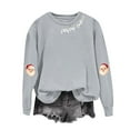 thumbnail image 4 of Christmas Shirts for Women 2025 Merry Christmas Santa Claus Sweatshirt Crew Neck Soft Sweatshirt Long Sleeve Merry Christmas Shirts, 4 of 6
