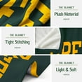 thumbnail image 3 of Dark Green Throw Blanket for Men Women Kids, Super Soft Team Color Fan Gifts Blanket for Bed Sofa Living Room 60"X50", 3 of 6
