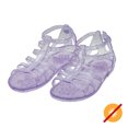 thumbnail image 2 of Del Sol Color-Changing Jelly Shoes - Gladiator Sandal - Changes Color from Clear to Purple in the Sun - Sturdy and Stylish, Made from USA certified PVC - Youth 1, 2 of 3