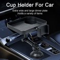 thumbnail image 4 of Soumake Car Dining Plate Universal Foldable Cup Holder Phone Bracket Storage Tray for Snacks Drinks Mobile Phones, 4 of 7
