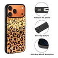 thumbnail image 2 of WIRESTER Shockproof Soft Rubber Cover Case for Apple iPhone 17 Pro Max 6.9" 2025, Gold Glitter Sparkle With Black Yellow Glitter Leopard, 2 of 5