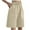 Beige, variant on zbxnLI Wide Leg Shorts for Women Stretch Smocked High Waisted Cotton Linen Shorts Loose Casual Shorts for Women