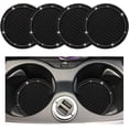 thumbnail image 1 of Yazoeia 4 PCS Bling Car Cup Coaster, 2.75 Inch Anti-Slip Anti-Scratch Cup Holder Insert Coaster, Sparkling Crystal Rhinestone Auto Cup Mat, Universal Interior Car Accessories (Black&Gray), 1 of 6