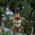 thumbnail image 6 of Outdoor Hanging Lights, Vintage Style Lantern with External Battery Box and Hook Design, for Camping, Garden Decor, Patio Parties, FAJHHA | Gold, 6 of 9
