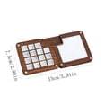 thumbnail image 4 of Wmhnj Caja porttil de madera de nogal para acuarela con 15 compartimentos para mezclar colores, soporte compacto para paletas de artistas., 4 of 8