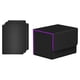 thumbnail image 4 of Caja de baraja de cartas con cierre magnético y capacidad para más de 100 cartas coleccionables. Negro Púrpura, 4 of 9