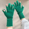 thumbnail image 3 of Guantes cálidos de lana con dos dedos para invierno, unisex, de lana muy elástica, para exteriores, anticongelante, para cama y desayuno, 3 of 5