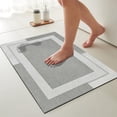 thumbnail image 6 of Diatomaceous Earth Bath Mat, Quick Drying Stone Bath Mat with Non Slip Rubber Backing, Super Absorbent Shower Mat for Bathroom Floor, Tub and Kitchen Use, 6 of 7