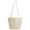White, variant on Spencer Straw Tote Bag for Women Shoulder Purses Buckets Handbag for Summer Beach Travel Vacation (Khaki)