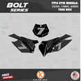 thumbnail image 2 of Kalair GFX Graphics Kit for Ktm MOTOCROSS 2-STROKE 125SX, 150SX, and 250SX (2012) Bolt Series, 2 of 5
