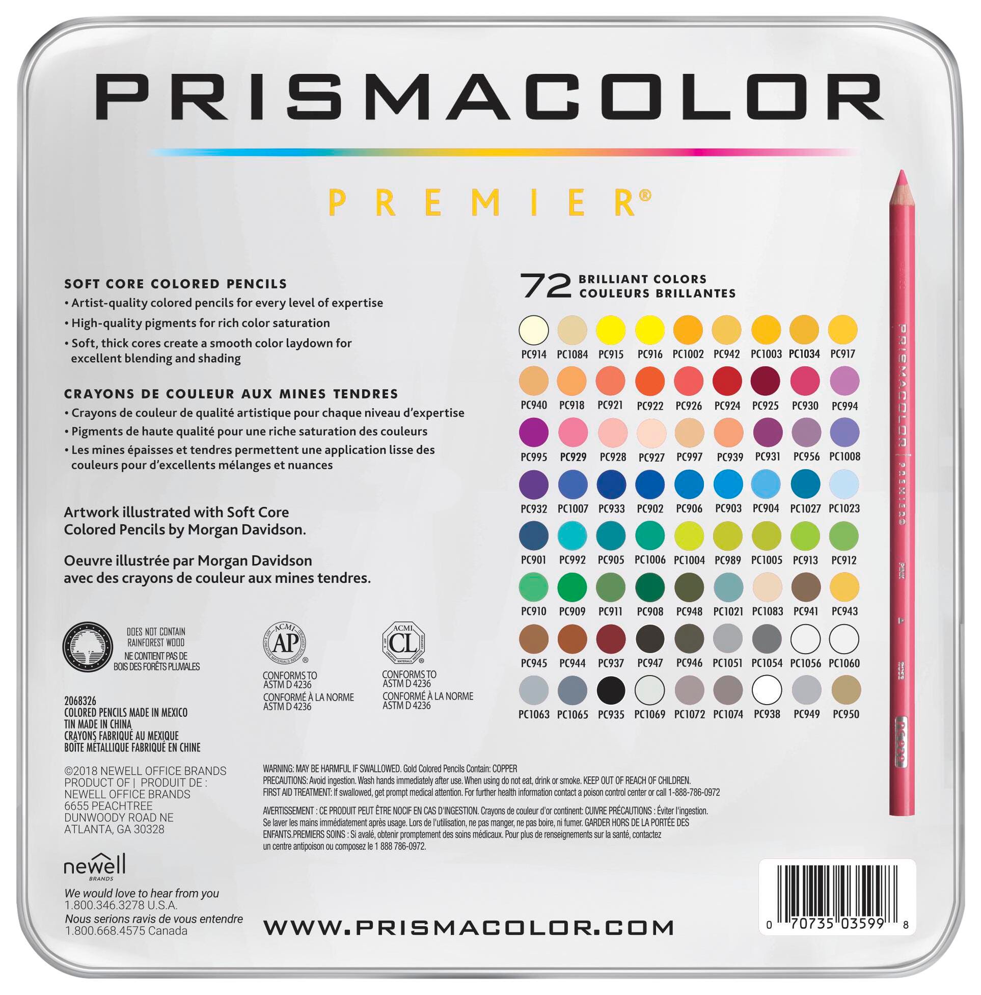 Prismacolor Premier Soft Core Colored Pencils, Assorted Colors, Set of 72 - image 3 of 5