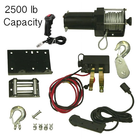 Winch Motor Assembly With Remote 2500Lb Capacity Fits Kawasaki ATV Win2600