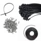 thumbnail image 2 of Pack Of 100 Black Cable Ties 12 inches Ties with Screw Mounting Hole Nylon Cable Ties set for Automotive & Outdoor Use, 2 of 4
