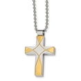 thumbnail image 1 of White Stainless Steel necklace Ball (Beaded) with pendant Themed Men's 22 in 26.39 mm 2.38, 1 of 2