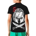 thumbnail image 2 of Chucky Garçons Filles T-Shirt à Imprimé Graphique 3d Col Ras du Cou Manches Courtes Grand, 2 of 7