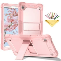 Dteck Galaxy Tab A7 Lite Case 8.7 inch 2021 (SM-T220/SMT225), Heavy Duty Rugged Shockproof Case with Kickstand for Samsung Galaxy Tab A7 Lite 2021 Tablet, Rosegold