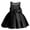 Black, variant on Dresses for Girls Bow Detail Sleeveless Crewneck Party Evening Dress Elegant Adorable Special Kids Overall Dress Size 100