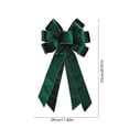 thumbnail image 3 of Vintage Wreath Bow 12x14 Inch Gold Edged Velvet Tree Ornament for Xmas Winter Home Outdoor Indoor Party Large Christmas Wreath Bows, 3 of 6