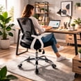 thumbnail image 4 of Ilios Innova | Silla de Oficina Ergonómica Negra con Respaldo de Malla Transpirable y Soporte Lumbar, Altura Ajustable, Base Resistente con Ruedas 360°, Diseño Moderno, 4 of 9